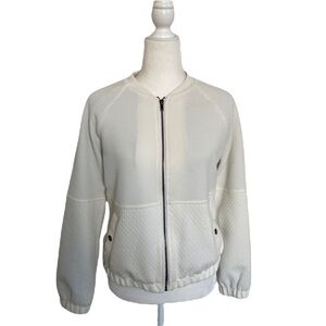Olive & Oak Teva Textured Knit Bomber Jacket